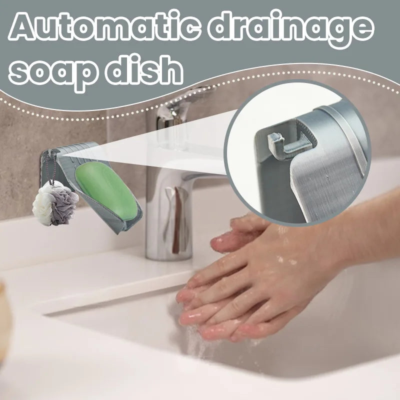 Portable Soap Dish & Storage Box – Modern Minimalist Bathroom Soap Dish Organizer Axl