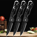 Stainless Steel Folding Pocket Knife – Keychain Multi-Tool Folding Pocket Knife Axl 3pcs