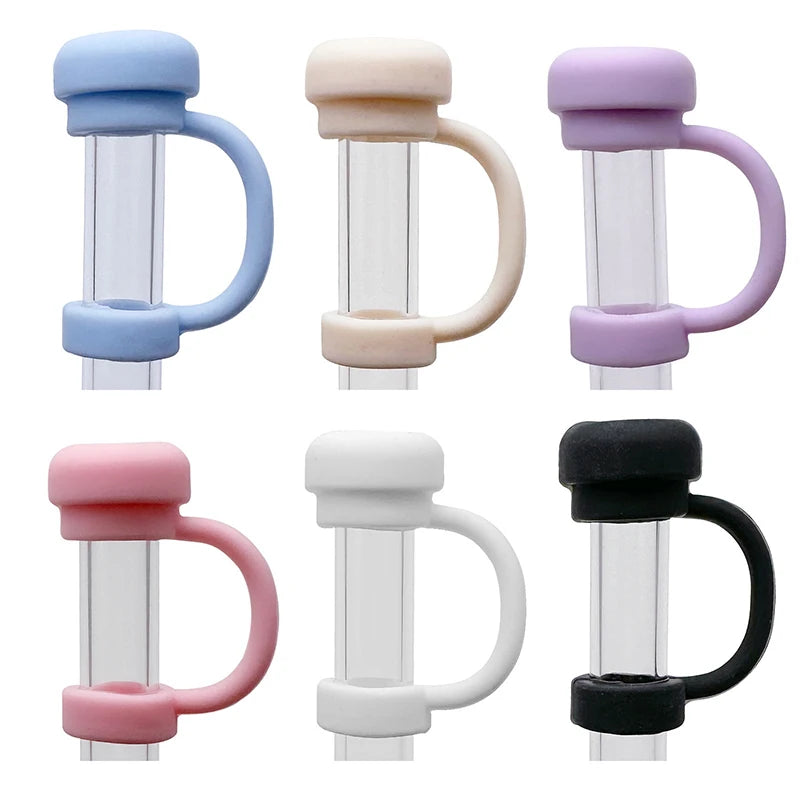 Reusable Silicone Straw Covers – Spill & Dust Proof Caps Straw Cover Caps Axl