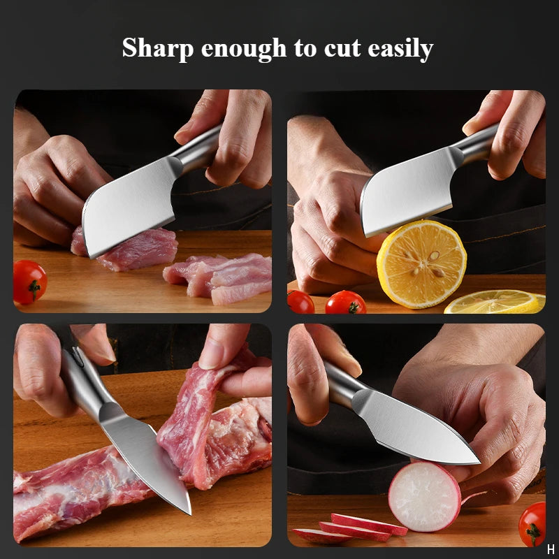 Mini Stainless Steel Kitchen Knife – Compact Fruit & Veggie Blade Kitchen Utility Knife Axl