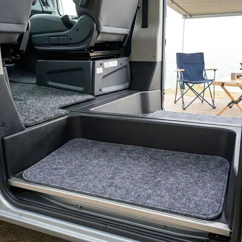 RV Step Mats 2pcs Anti-Slip Felt Carpet for Motorhome Trailer RV Step Mats Axl