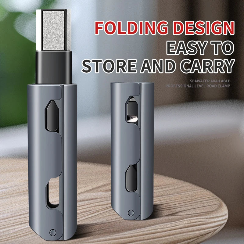 PLYS Folding Knife Sharpener – Ceramic & Alloy Steel Tool Knife Sharpener Axl