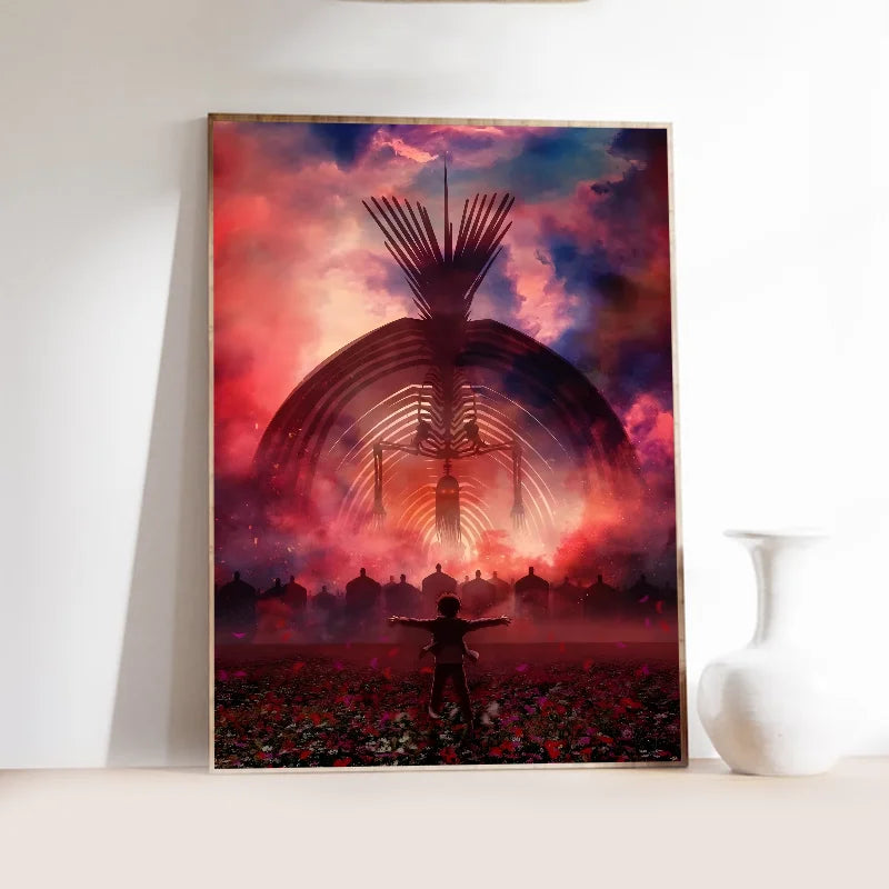 Attack on Titan Anime Poster | Self-Adhesive Waterproof Wall Art Anime Wall Poster Axl z6 10x15cm No Frame