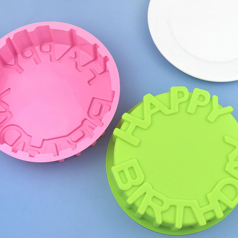 3D Silicone Birthday Cake Mold – BPA-Free Mousse Baking Pan Silicone Cake Mold Axl