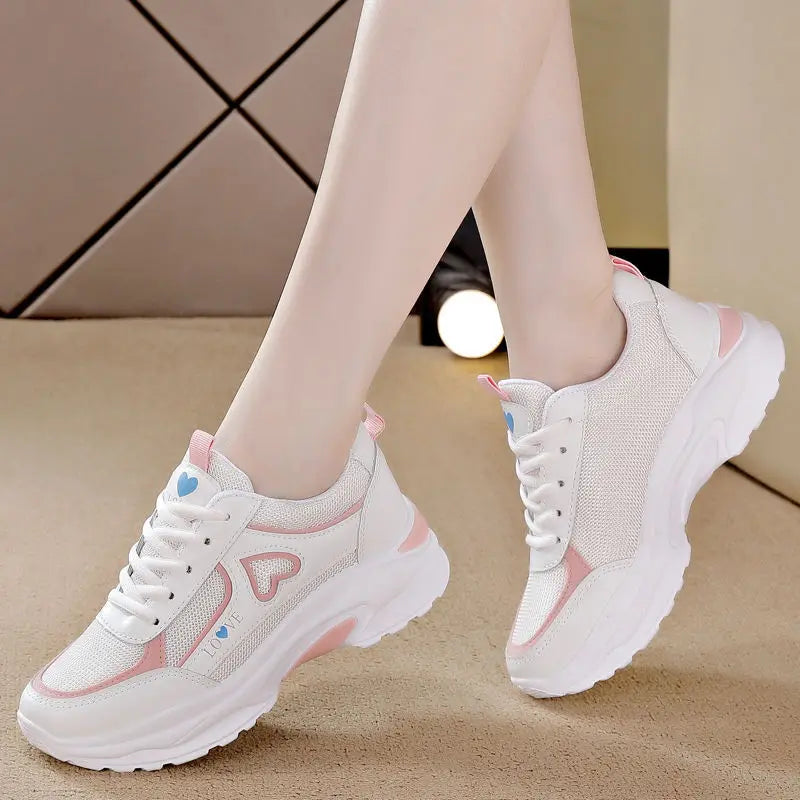 Women's Chunky Sneakers – Breathable Mesh Lightweight Walking Shoes Chunky Sneakers Axl