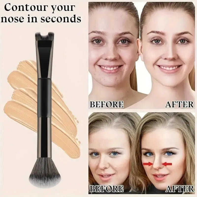 U-Shaped Dual Head Nose Contour Brush Set | Sculpting Tool Makeup Brush Set Axl