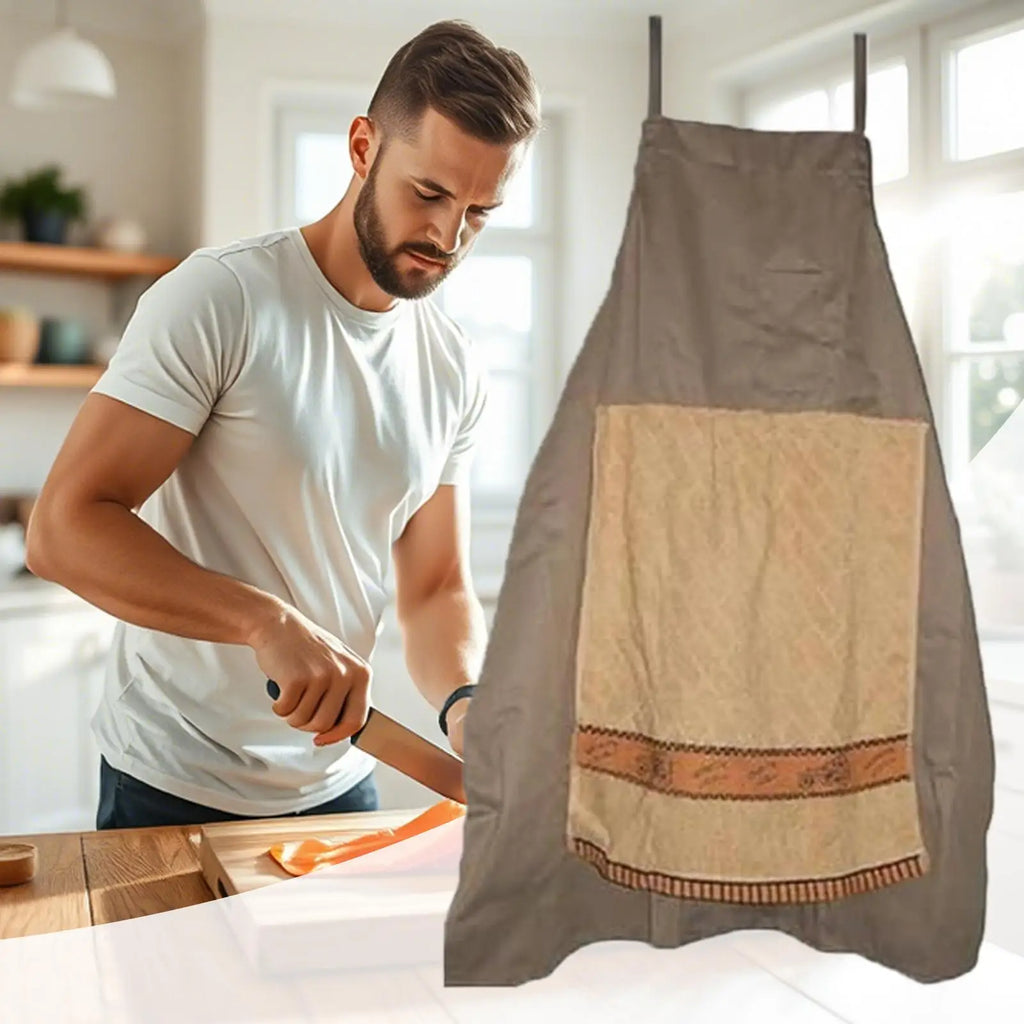Funny Prank Apron with Surprise Pocket | Gag Gift for Men & Women Novelty Kitchen Apron Axl