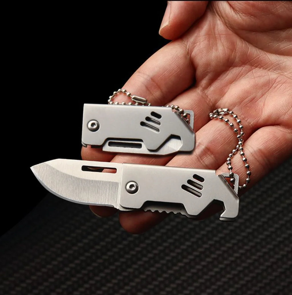 Mini Folding Pocket Knife – EDC Keychain Box Cutter Folding Pocket Knife Axl Default Title