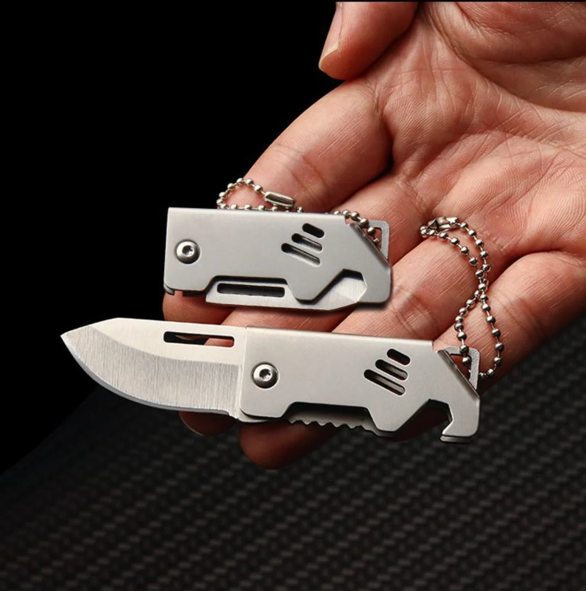 Mini Folding Pocket Knife – EDC Keychain Box Cutter Folding Pocket Knife Axl Default Title