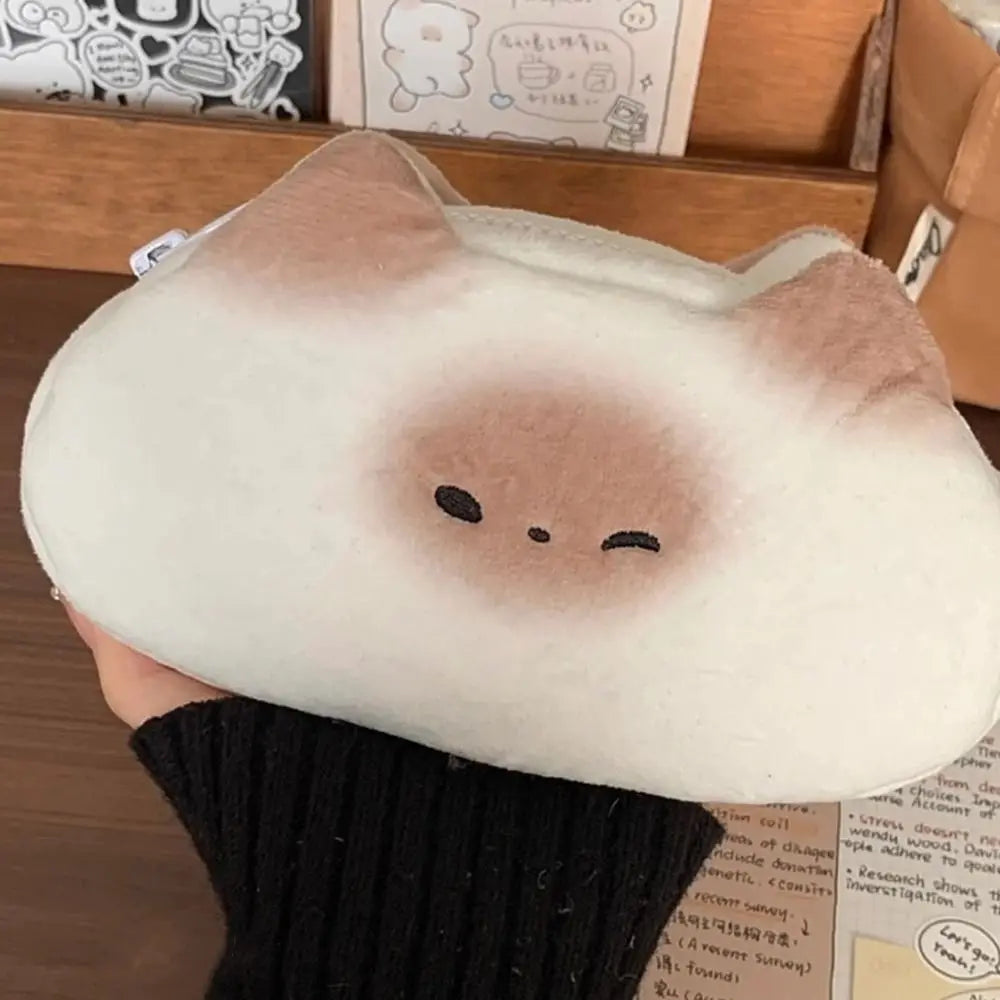 French Toast Plush Pencil Case – Large Capacity Pen Bag Plush Pencil Case Axl