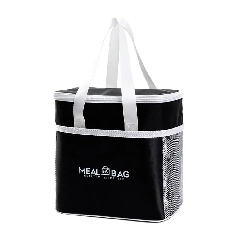 Large Insulated Lunch Tote Bag – Thermal Bento Cooler Bag Insulated Lunch Bag Axl Black Size L