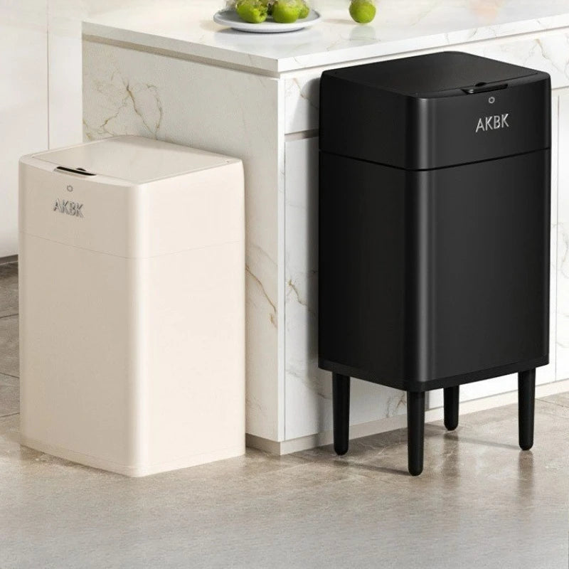 Auto Sensor Trash Can Stainless Steel 28L/33L/40L with Lid Sensor Trash Can Axl