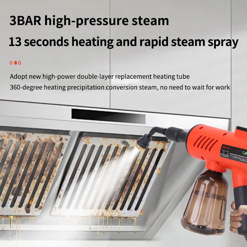 BALASHOV 1200W Handheld Steam Cleaner – Kitchen & Home Handheld Steam Cleaner Axl