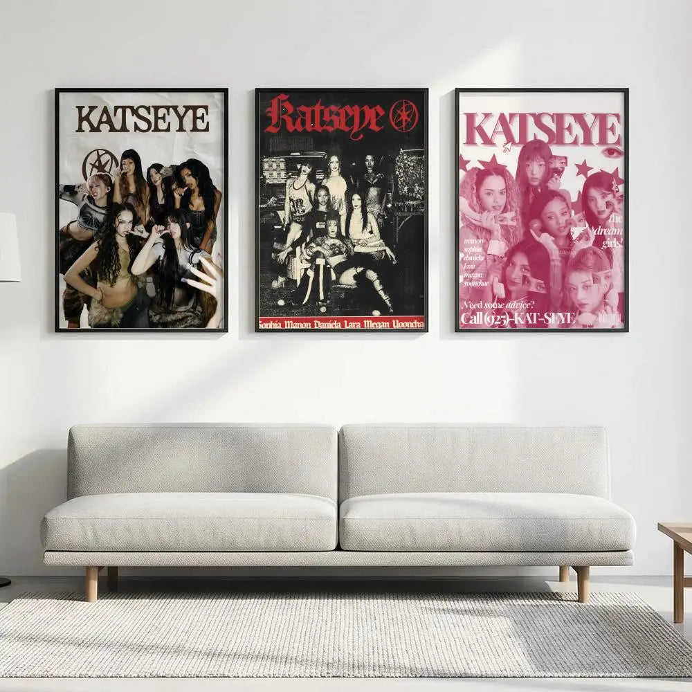 Katseye K-Pop HD Wall Poster – Waterproof Aesthetic Room Decor Wall Art Poster Axl