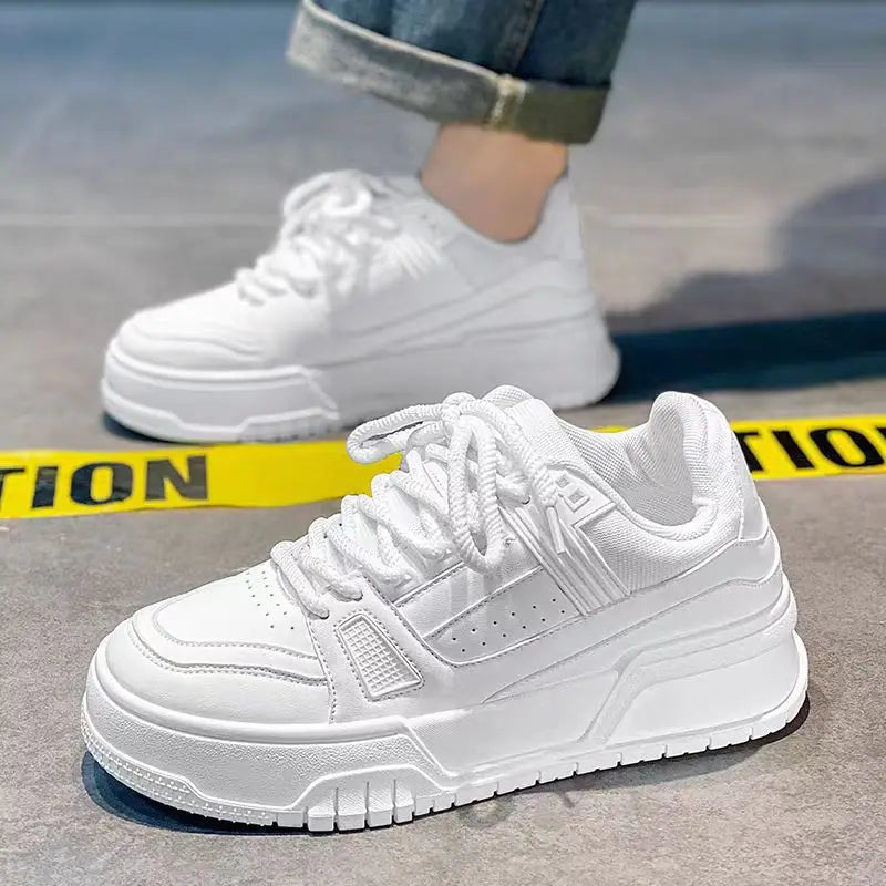 Men's Thick Sole Breathable Casual Sneakers | Non-Slip Lace-Up Men's Casual Sneakers Axl