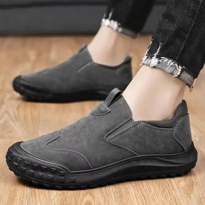 YBQJOO Retro Lightweight Slip-On Casual Shoes | Anti-Slip Casual Slip-On Shoes Axl