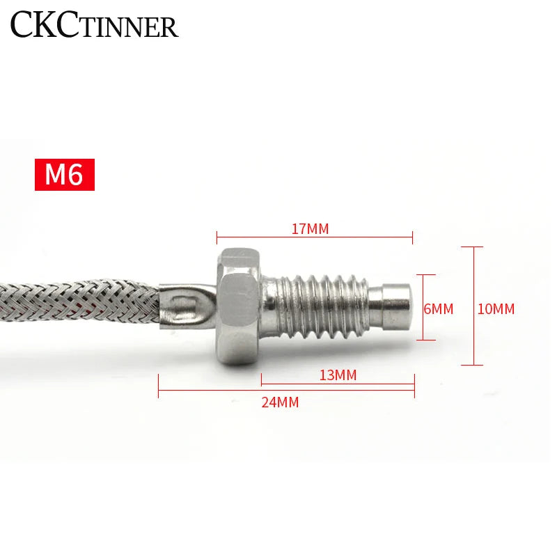 Type K Thermocouple M6 Screw Probe Sensor 0–600°C | 1–5m Temperature Probe Sensor Axl