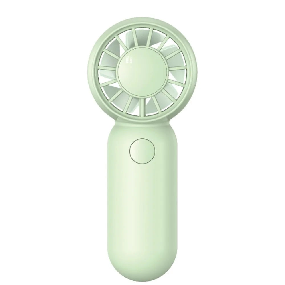 USB Rechargeable Handheld Mini Fan – 3 Speed Portable Travel Fan Handheld Mini Fan Axl Green