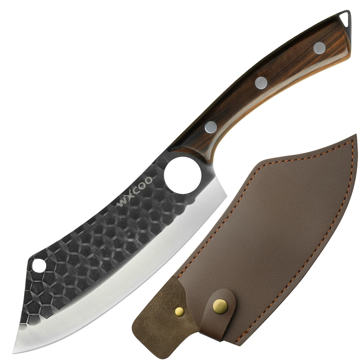 WXCOO Handmade Stainless Steel Chef & Boning Knife with Cover Chef Boning Knife Axl Chef Knife