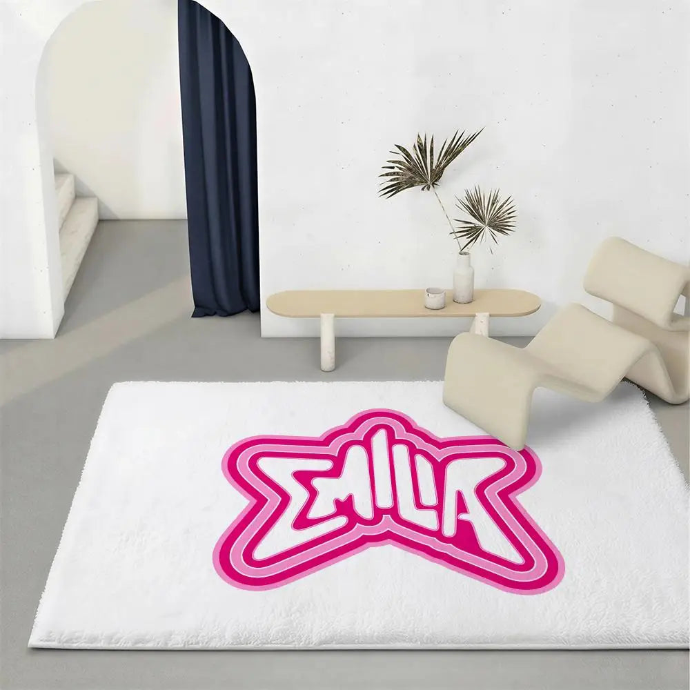 Non-Slip Flannel Floor Mat – Soft Plush Indoor Rug, 6 Sizes Indoor Floor Rug Axl White1 100x160cm
