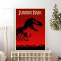 Dinosaur Jurassic Park Wall Poster – Waterproof Self-Adhesive Art Wall Art Poster Axl z9 40x60cm No Frame