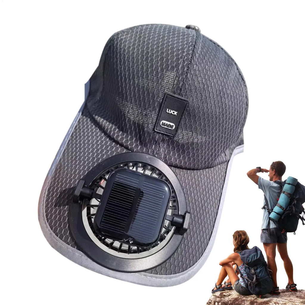 Solar Fan Cap – UV Protection Breathable Mesh Hat, USB & Solar Solar Fan Cap Axl