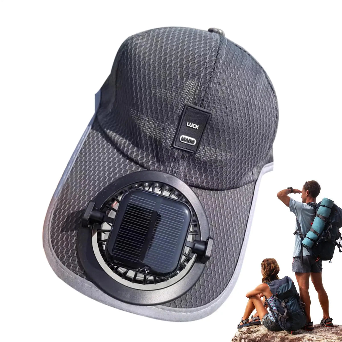 Solar Fan Cap – UV Protection Breathable Mesh Hat, USB & Solar Solar Fan Cap Axl