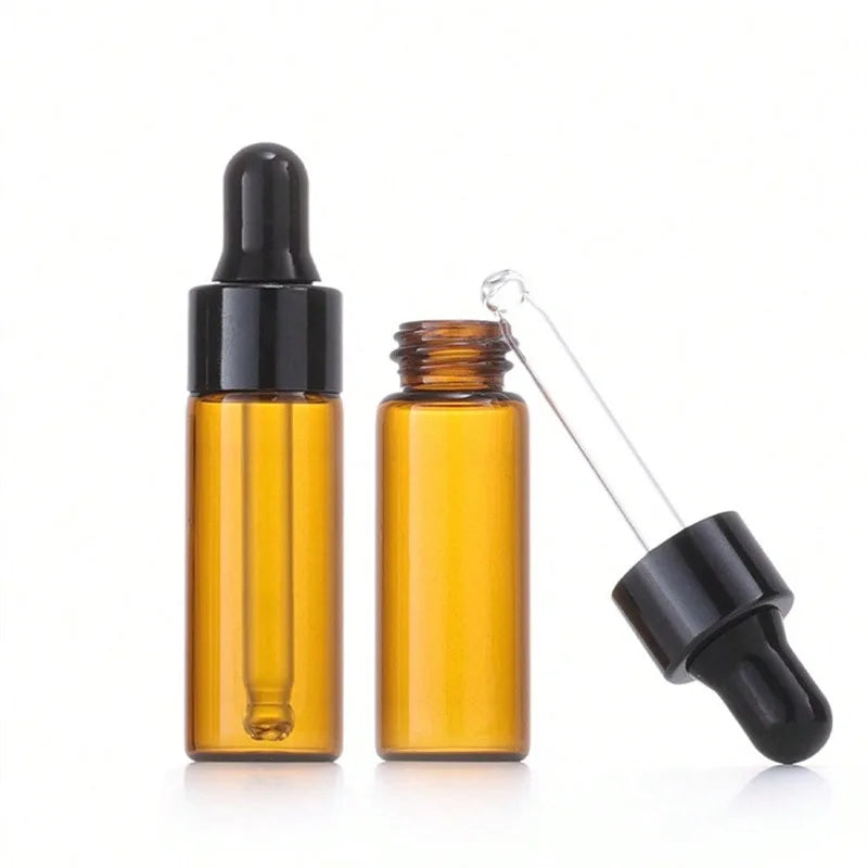 10-Pack 5ml Amber Glass Dropper Bottles for Essential Oils Essential Oil Bottles Axl