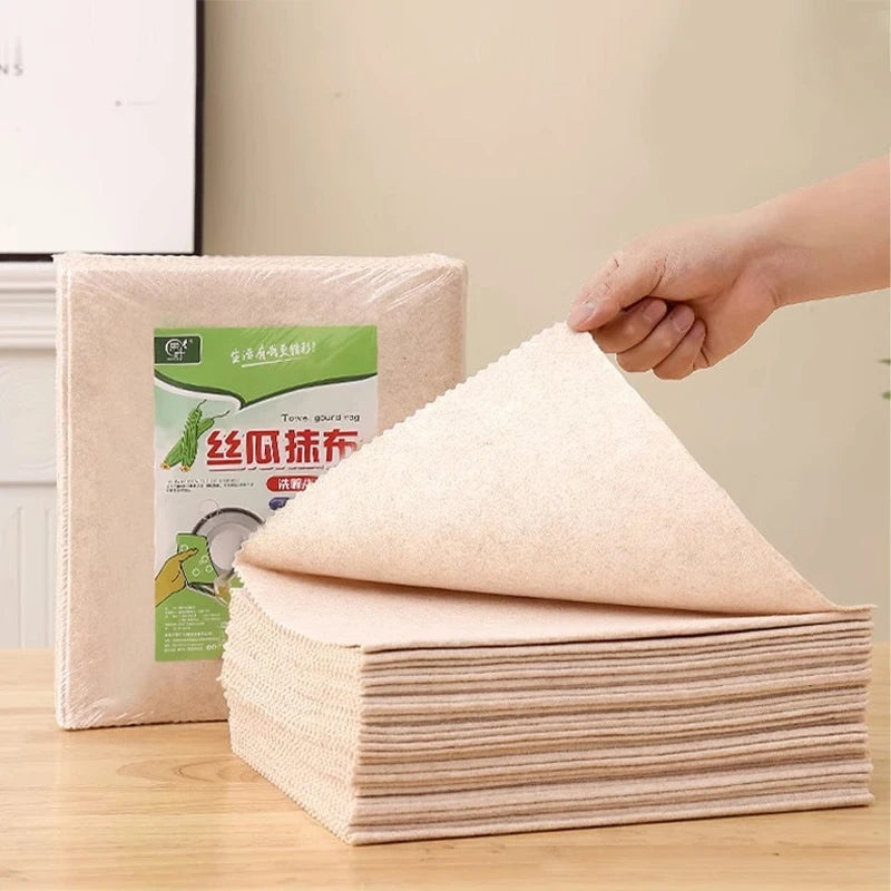 5-Pack Luffa Magic Cleaning Cloths – Non-Stick Kitchen Dishcloths Kitchen Cleaning Cloths Axl onesize
