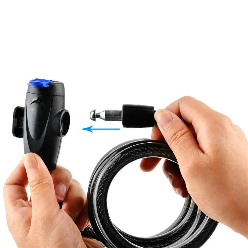 Universal Bike Cable Lock with 2 Keys – Bicycle & Motorcycle Bike Cable Lock Axl Default Title
