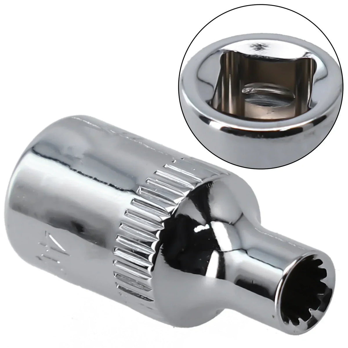 12-Point Socket Bit 1/4" Drive – Short Head 4–14mm Chrome Socket Bit Axl