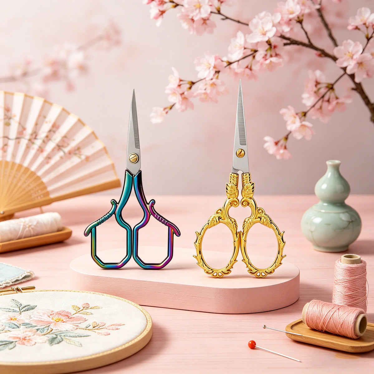 Embroidery Scissors – Precision Stainless Steel Sewing Snips Embroidery Scissors Axl