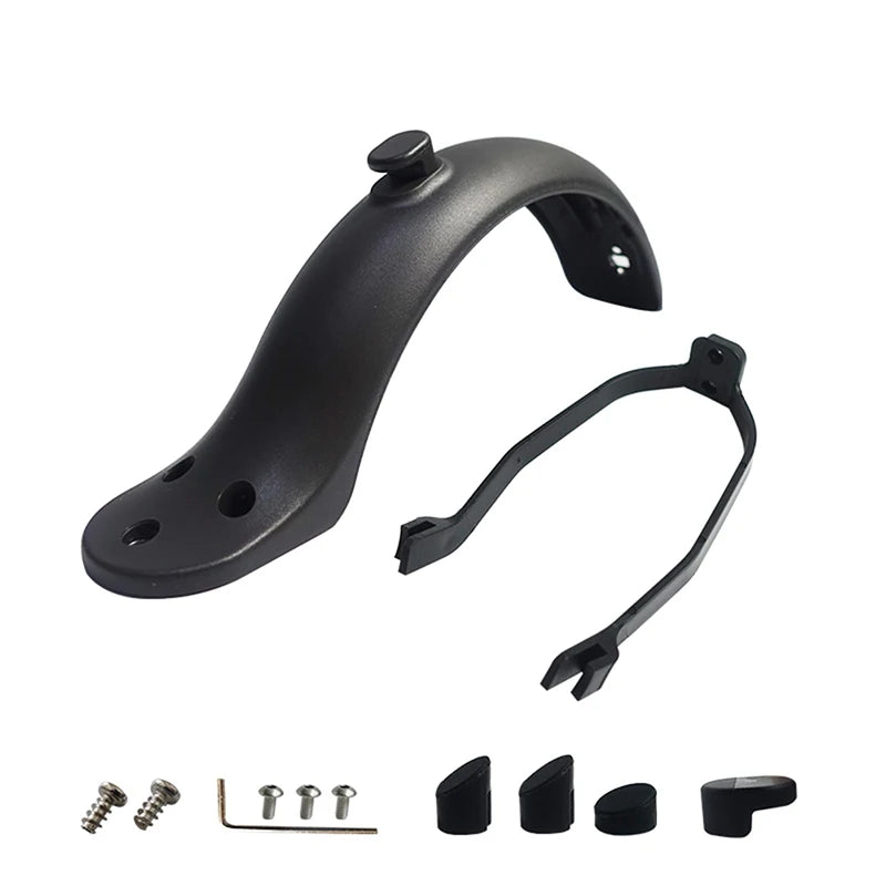 Rear Mudguard Guard Kit with Bracket & Hook – M365 Scooter Scooter Mudguard Kit Axl Black
