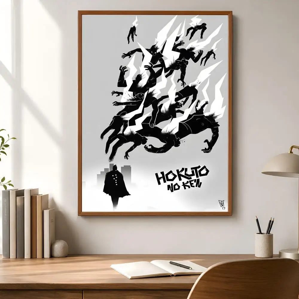Fist of the North Star Anime Poster – Peel & Stick PVC Wall Art Anime Wall Poster Axl