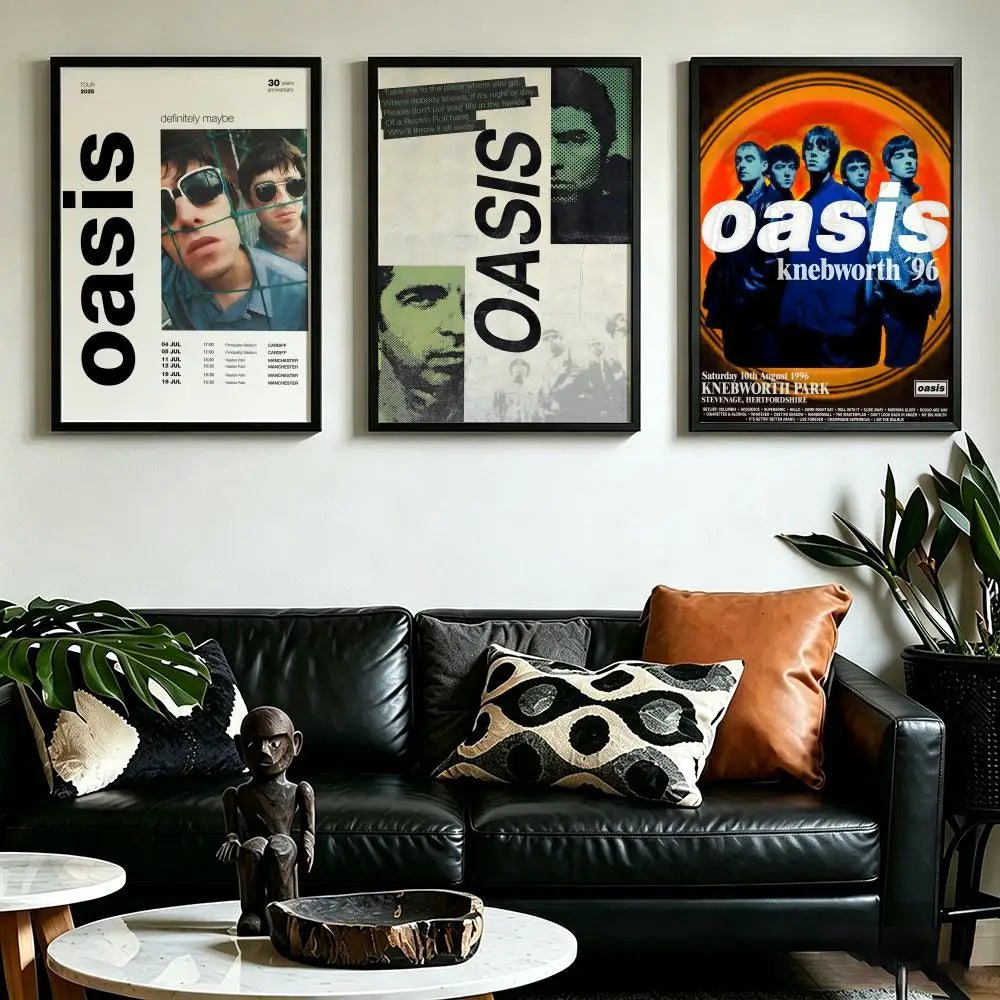 Oasis Band HD Art Poster – Waterproof Sticky Wall Decor Wall Art Poster Axl