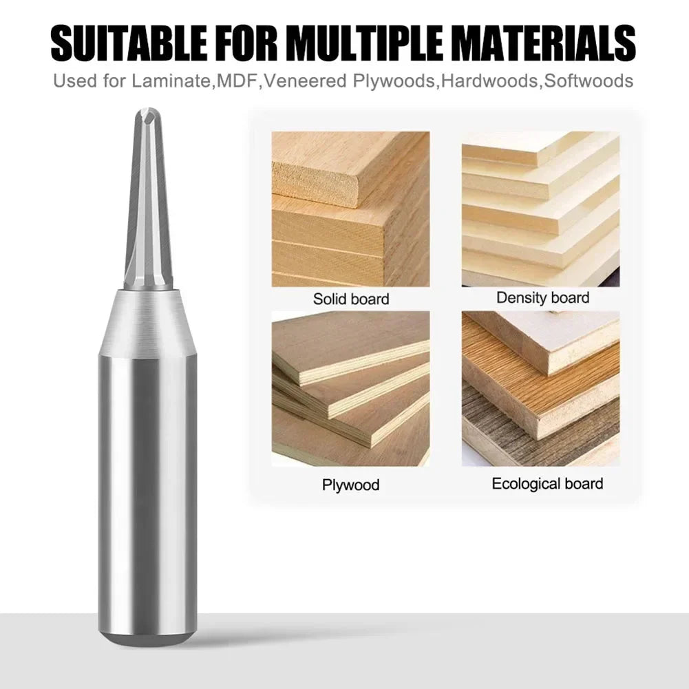 TCT V-Groove Router Bit 12.7mm Shank – Wood, MDF & Plywood V-Groove Router Bit Axl