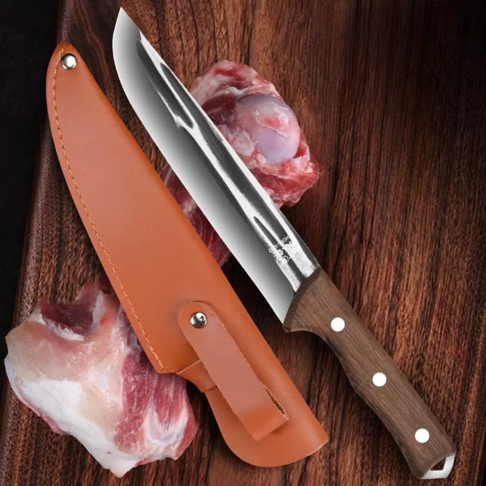 PLYS Hand-Forged Boning Knife – 14.8" Stainless Steel Butcher Boning Knife Axl 1pc