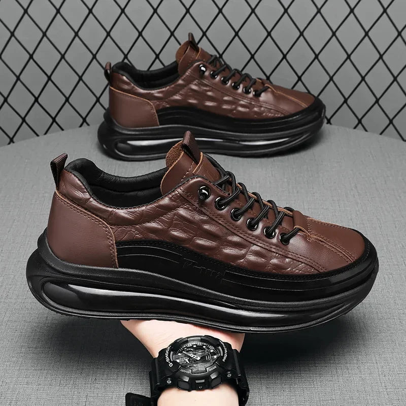 Men's Winter High-Top Casual Ankle Boots – Warm Lace-Up Men's Ankle Boots Axl