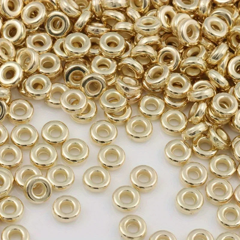 Flat Round Plastic Beads – DIY Bracelets, Necklaces & Earrings Jewelry Making Beads Axl