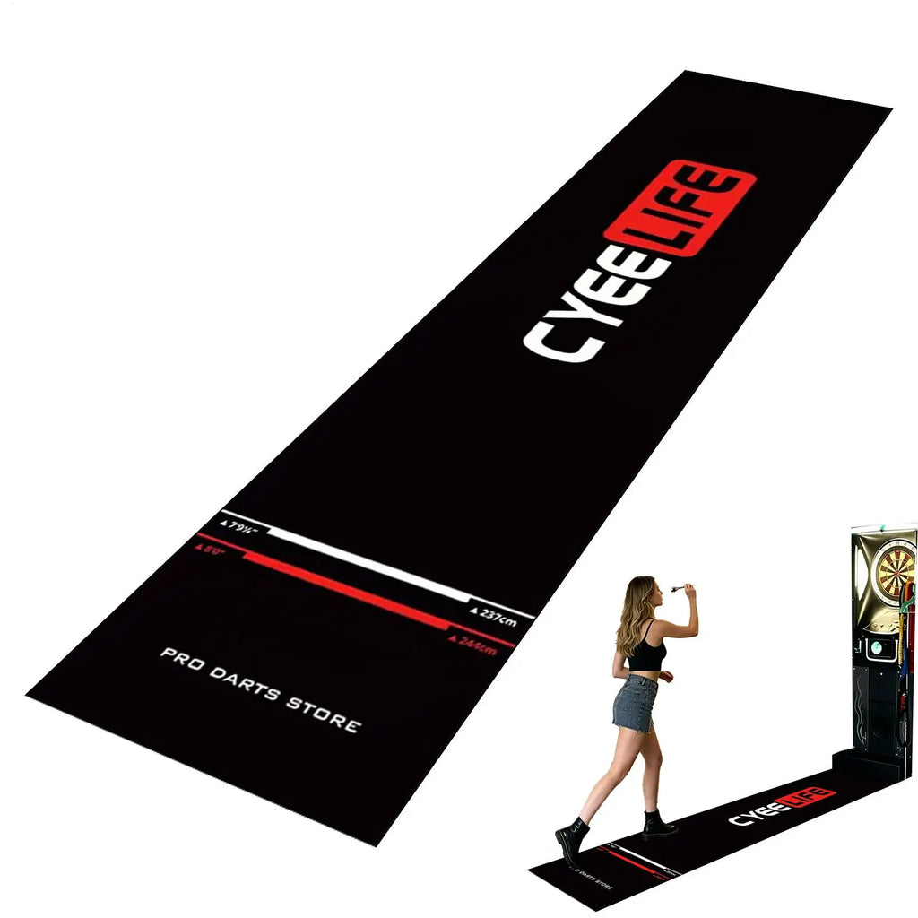 Non-Slip Dart Mat with Throw Lines & Floor Protector Dart Floor Mat Axl