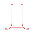 Silicone Earbud Lanyard – Anti-Lost Earphone Strap Cord Earphone Lanyard Strap Axl Red