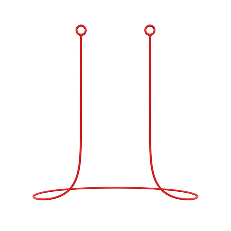 Silicone Earbud Lanyard – Anti-Lost Earphone Strap Cord Earphone Lanyard Strap Axl Red
