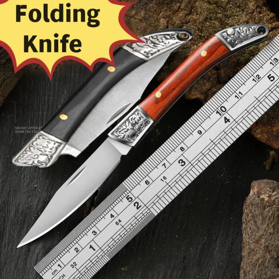 Mini Folding Pocket Knife – Stainless Steel Keychain Fruit Knife Folding Pocket Knife Axl