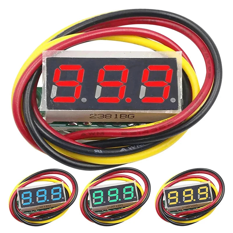Mini Digital DC Voltmeter 0–100V | 0.28" Voltage Tester Digital Voltmeter Axl