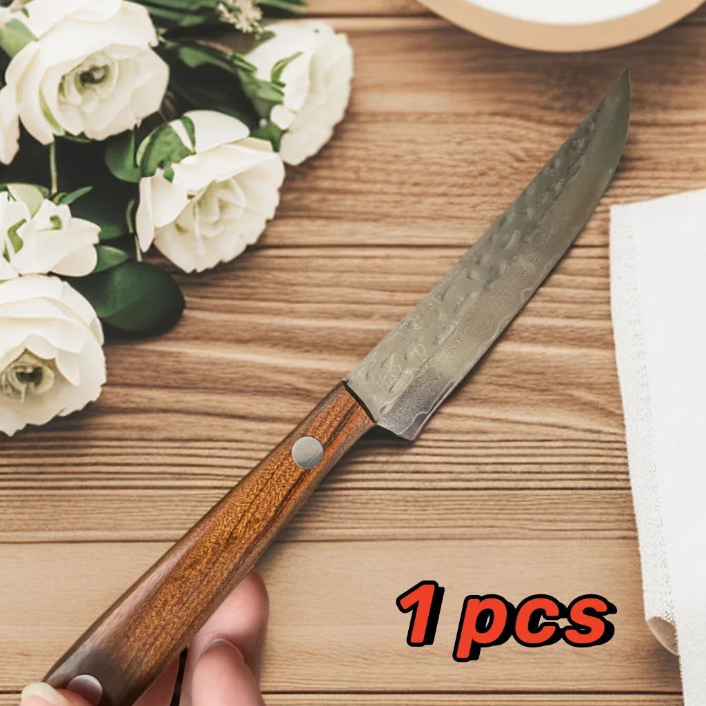 67-Ply Damascus Steel Knife Set – Steak, Paring & Boning Damascus Knife Set Axl 1 Pcs