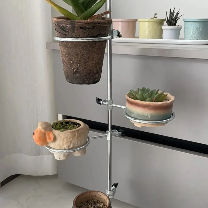 6-Tier Iron Plant Stand – Modern Decorative Flower Pot Rack Plant Stand Axl