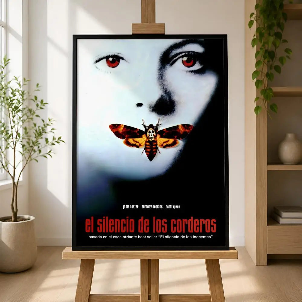 Silence of the Lambs PVC Wall Poster – Peel & Stick HD Art Movie Wall Poster Axl