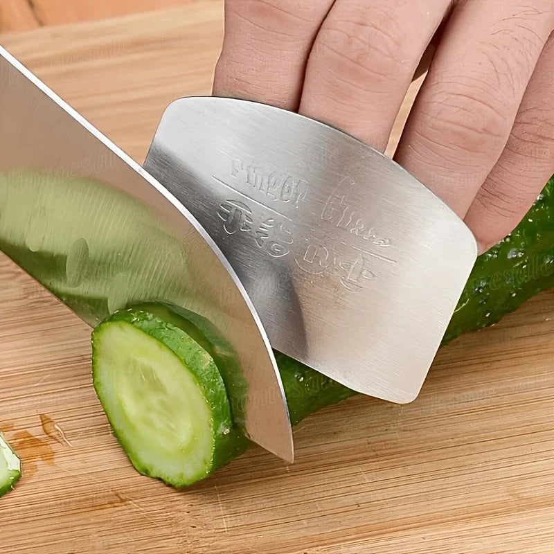 Stainless Steel Finger Guard – Kitchen Cutting Safety Tool Kitchen Safety Tool Axl