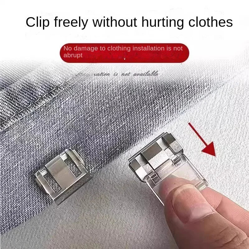 Invisible Hem Clips – No-Sew Pants Length Adjuster 4–10 Pcs Hem Clips Axl