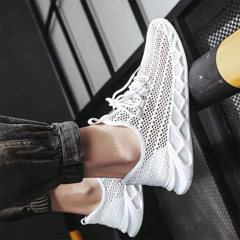 Men's Breathable Mesh Casual Sneakers – Lightweight Walking Shoes Casual Mesh Sneakers Axl